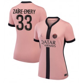 Paris Saint-Germain Warren Zaire-Emery #33 Tredje skjorte til dame 2024-25 Kortermet